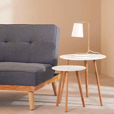 Modern wooden side table for living room - Stylish and functional furniture piece for home decor.