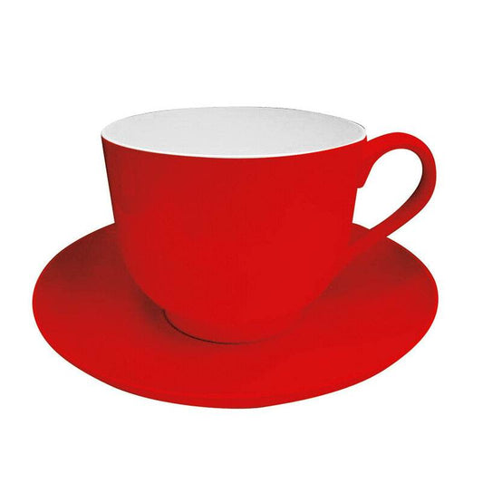 Giant Sized Red Cup & Saucer (For Show Use) - Premier Home