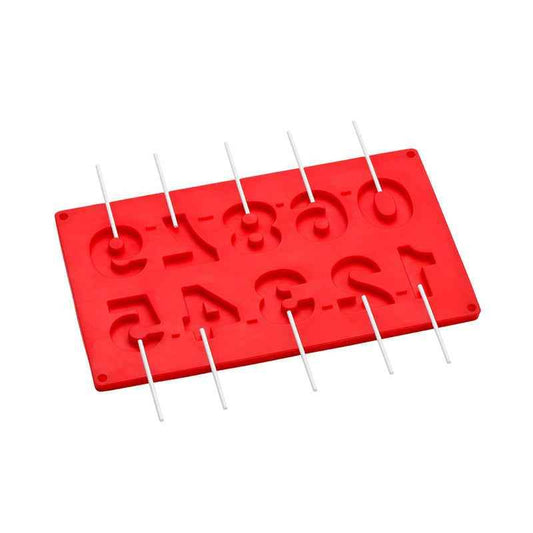 10 Number Moulds And 20 Sticks Cake Pop Mould - Premier Home