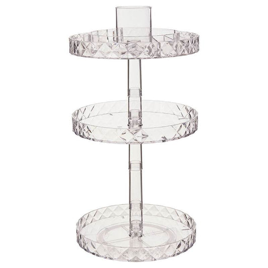Three Tier Revolving Cosmetics Organizer - Premier Home