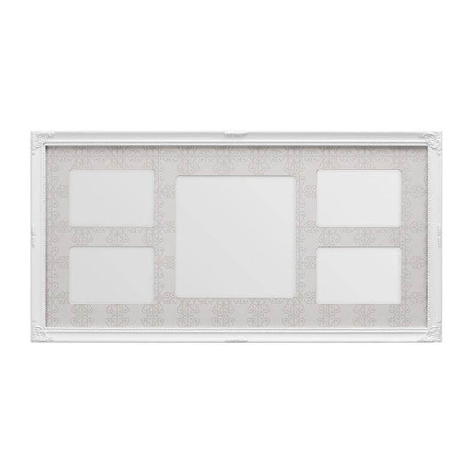 White 5 Photo Multi Photo Frame - Premier Home