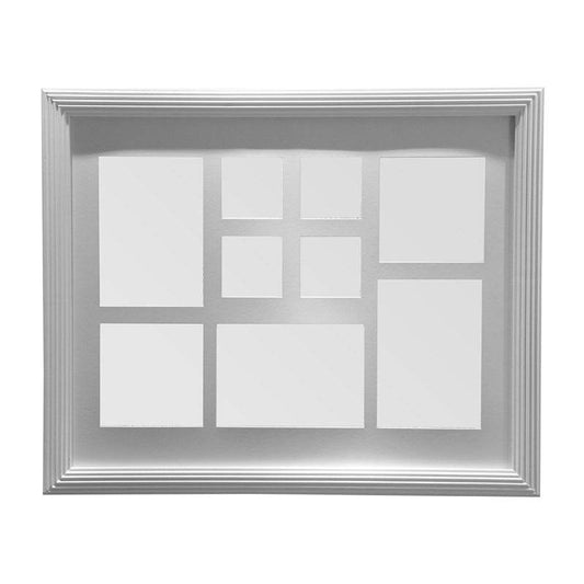 White 9 Photo Rectangular Multi Photo Frame - Premier Home