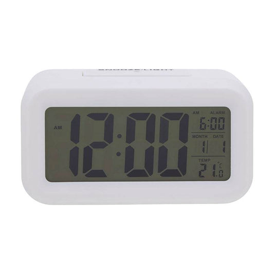 White LCD Digital Clock - Premier Home