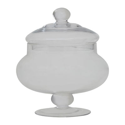 Olivia Clear Glass Candy Small Storage Jar