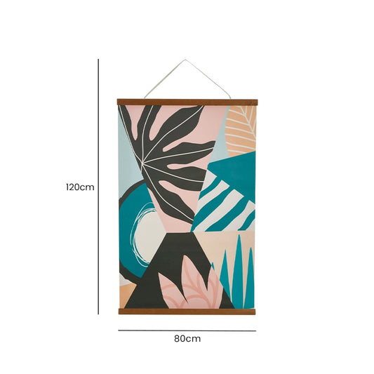 Colourful Abstract Canvas Wall Art dimensions and measurements