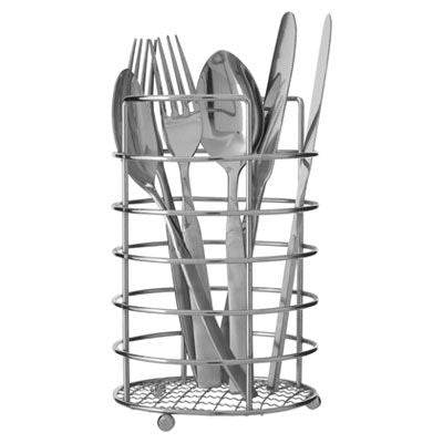 Soren Chrome Cutlery Caddy - Premier Home