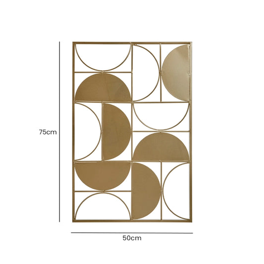 Gold Metal Wall Art dimensions and measurements