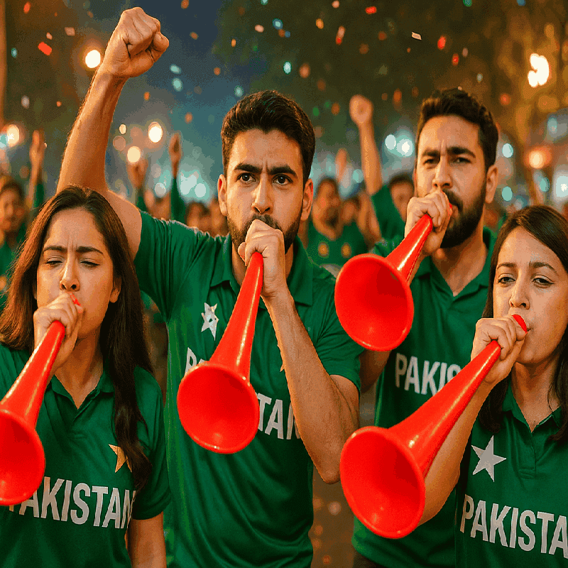 Red Plastic Horn Baja - Premier Home