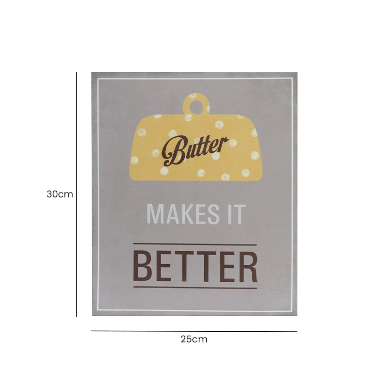 Kitchen Wall Decor Wooden Quote Plaque dimensions and size