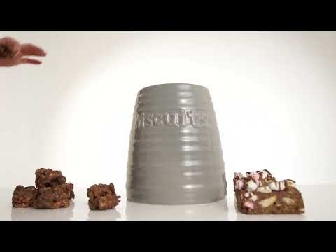 Winnie Grey Dolomite Biscuit Canister