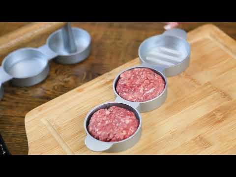 Triple Mini Hamburger Press