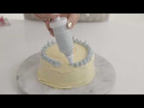 White and Clear PP Cake Decorating Set