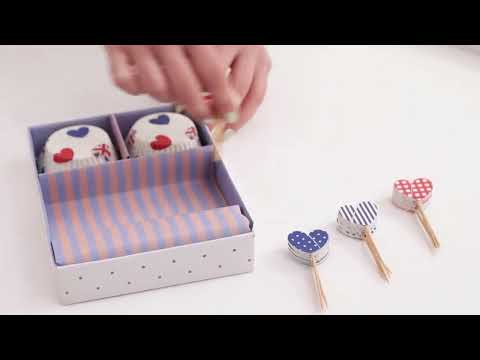 I Love UK Cupcake Cases and Toppers