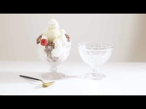 Fleur Clear Glass Sundae Dishes - Set Of 2