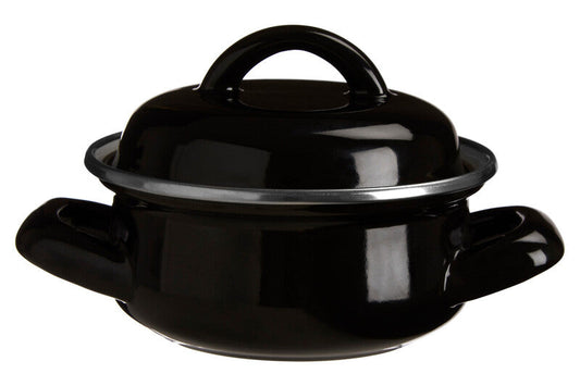 Porter Black Enamel Mini Casserole Dish
