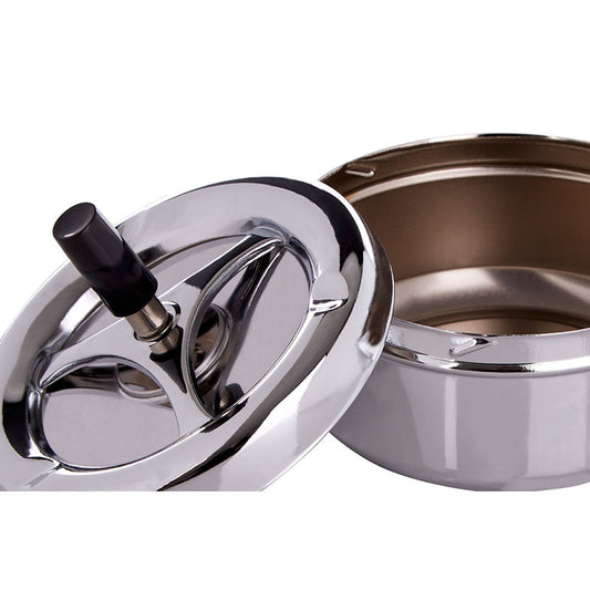 Chrome Effect Large Spinning Ashtray