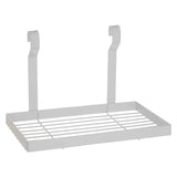 Sorello White Iron Single Shelf Storage Rack - Premier Home