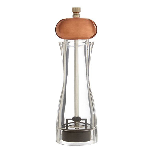 Salt/Pepper Small Clear Copper Mill - Premier Home