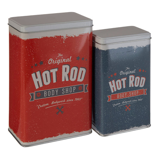 Hot Rod Storage Canisters - Set of 2