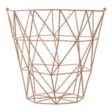 Vertex Pink Finish Storage Basket - Premier Home