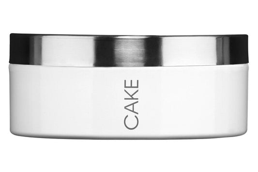 White Enamel Large Cake Tin
