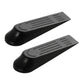 Black Plastic Door Stoppers - Set Of 2