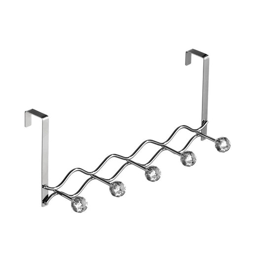 Over Door Clear Diamantes 5 Hook Hanger
