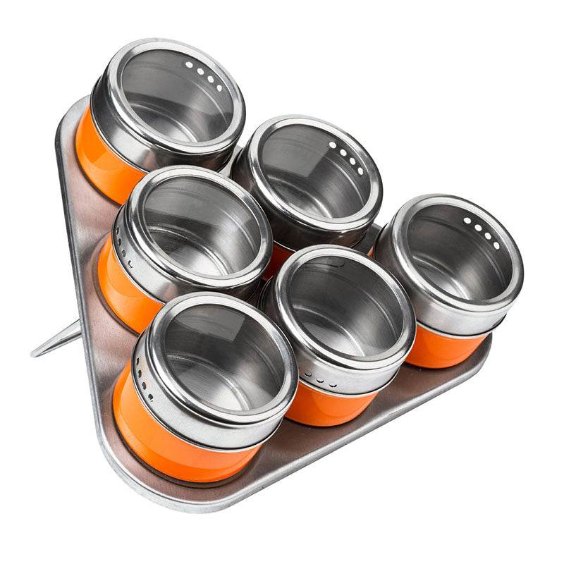 Triangular Spice Containers Shop Orange Spice Jars Triangular Tray from Premier Home