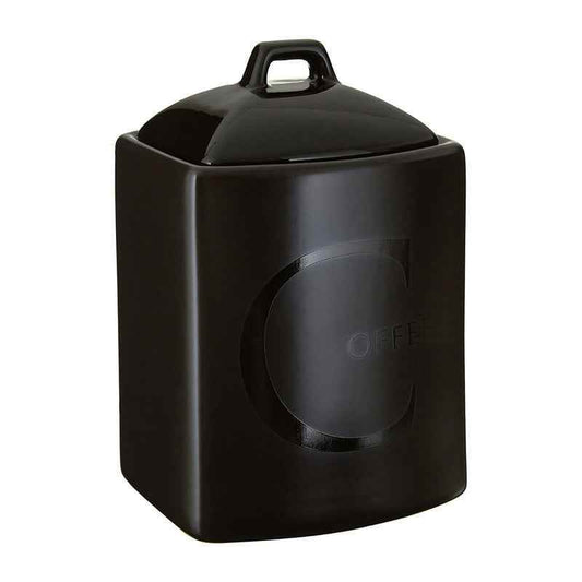Black Text Coffee Jar - Premier Home