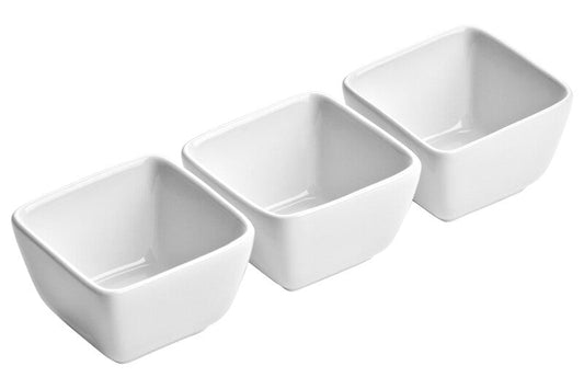 Entree Deep Square Serving Dishes - Set Of 3