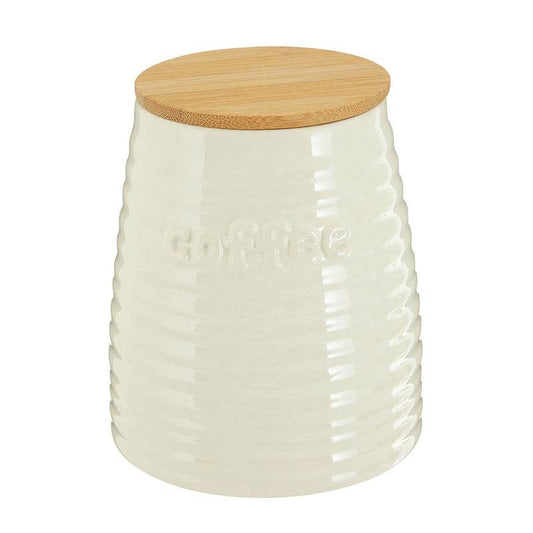 Winnie Cream Dolomite Coffee Canister - Premier Home