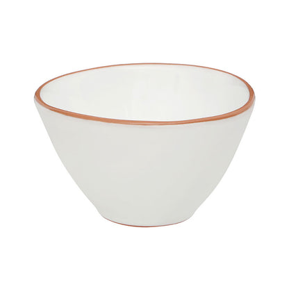 White Glazed Terracotta Calisto Cereal Bowl