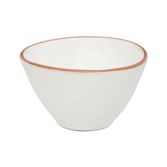 White Glazed Terracotta Calisto Cereal - Premier Home
