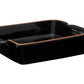 Calisto Square Black Glazed Baking Dish