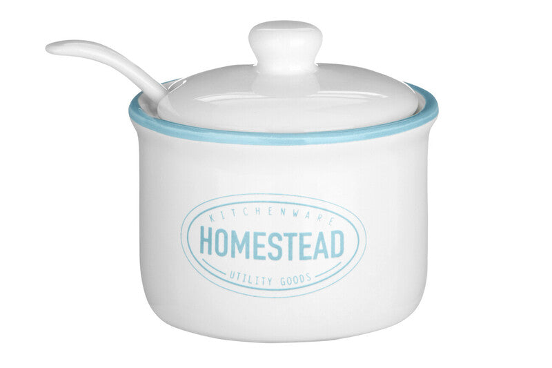 Homestead Sugar Pot With Lid & Spoon - 130Ml