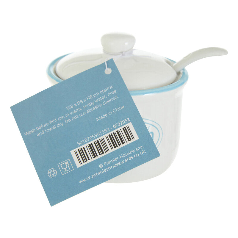 Homestead Sugar Pot With Lid & Spoon - 130Ml