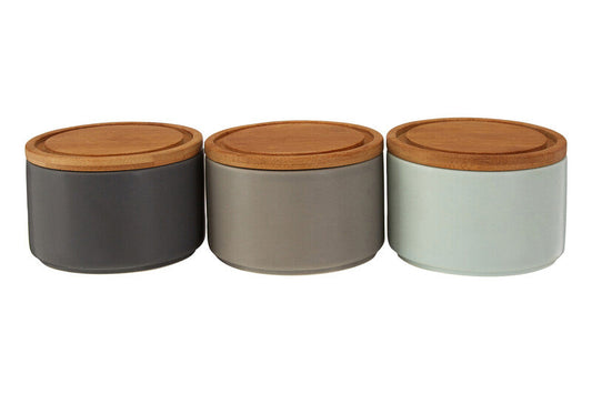 Fenwick Grey/Pale Blue Storage Canisters