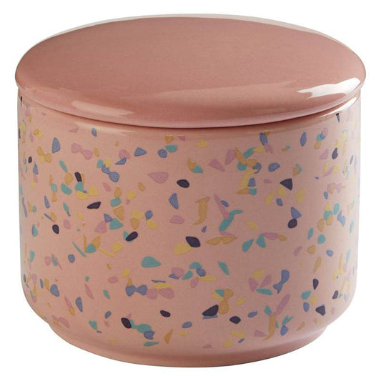 Small Pink Terrazzo Storage Canister - Premier Home