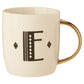 Mimo Diamond Deco E Letter Monogram Mug - Premier Home