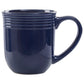 Elmira 16 Piece Dark Blue Stoneware Dinner Set With Grooves