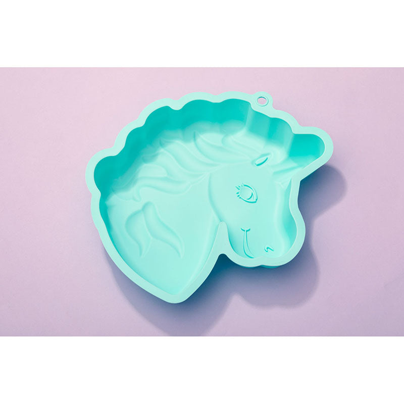 Mimo Unicorn Cake Mould, Light Green Silicone