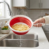 Zing Red Tpr Colander With Single Handle