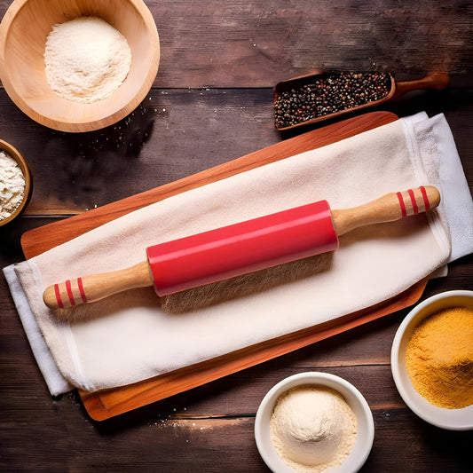 Zing Red Silicone Rolling Pin