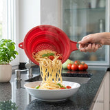 Red Silicone Zing Strainer