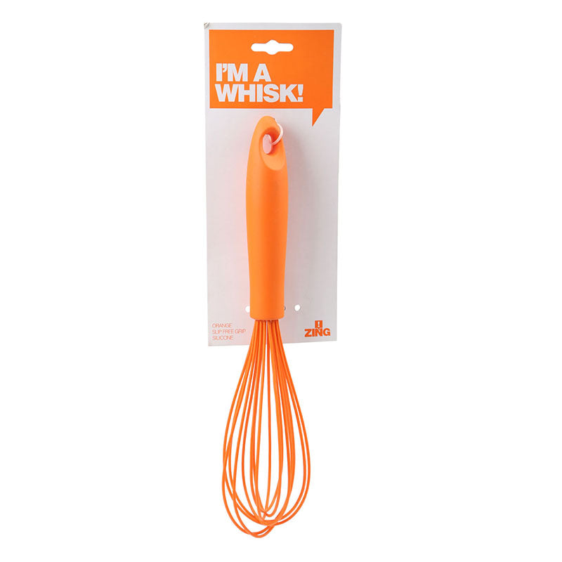 Zing Orange Silicone Whisk