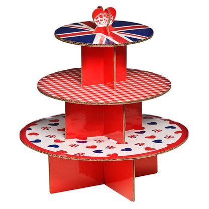 I Love UK 3 Tier Cake Stand