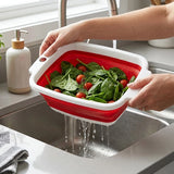 Zing Small Red Colander With Double Handle