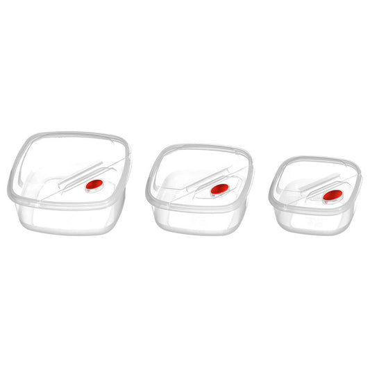 Clear Plastic Storage Containers Set