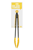 Yellow Silicone Stainless Steel Zing Tongs