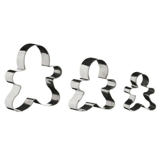 Gingerbread Man 3Pc Cutter Set